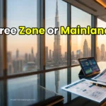 Corporate finance analysis comparing Dubai Free Zone and Mainland business setup for foreign SME directors and investors in the UAE.